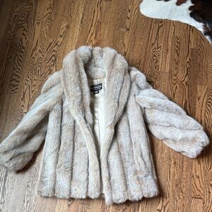 Chicca Cream Fur Coat